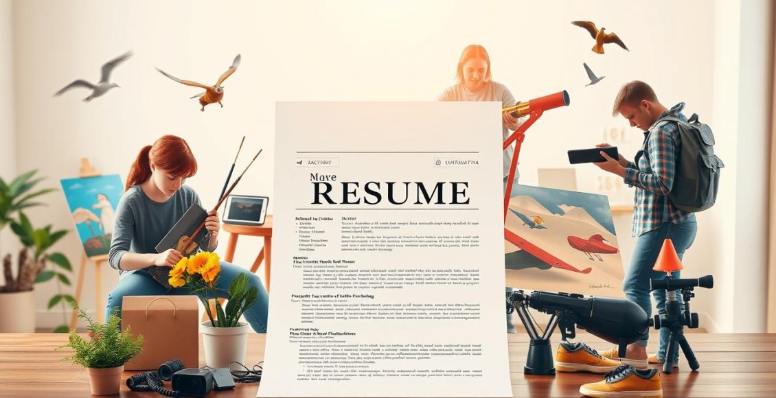 الهوايات في السيرة الذاتية​