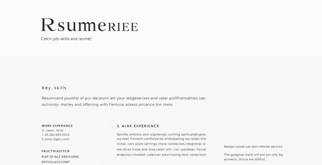 سيرة ذاتية انجليزي